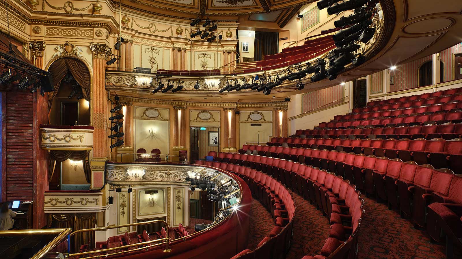 A view of the auditorium at Gielgud Theatre, London. Photo by Philip Vile.