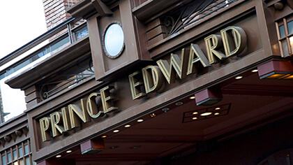 Prince Edward Theatre production shot